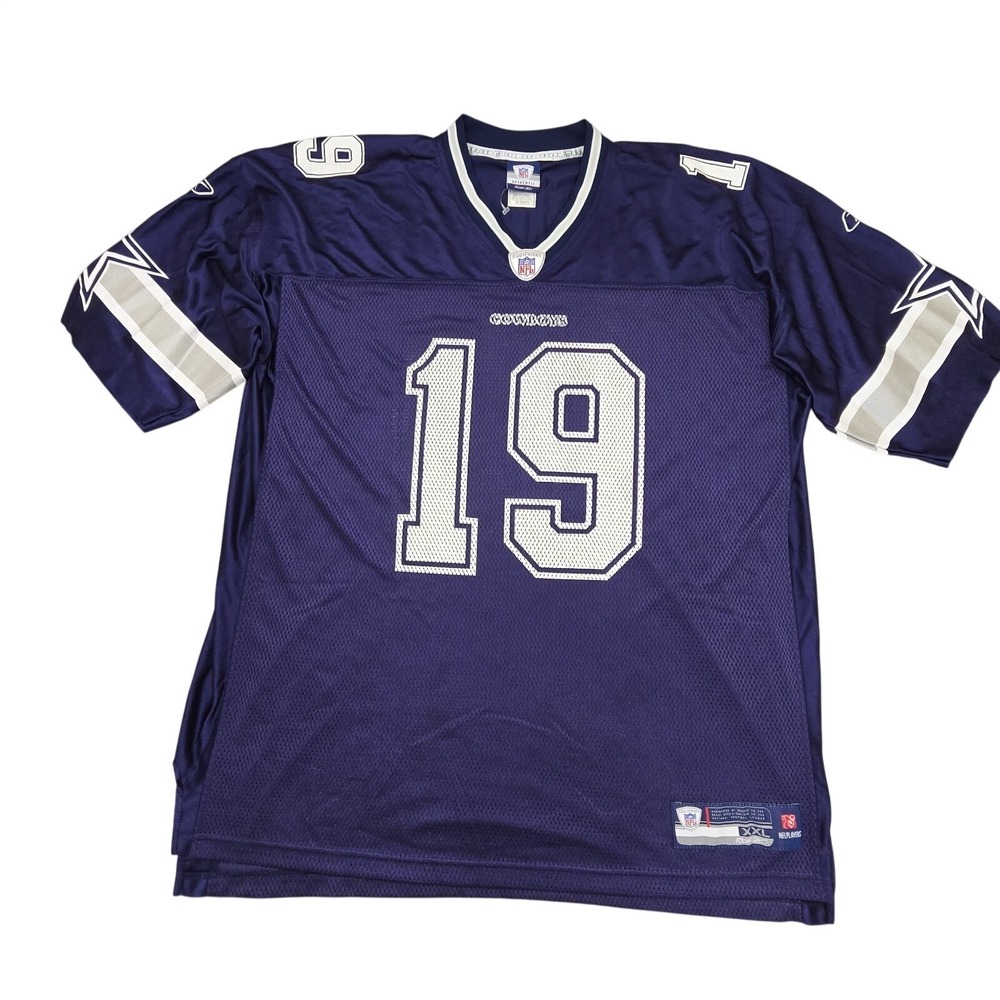 Vintage Miles Austin #19 Dallas Cowboys Reebok Mens 2XL Blue